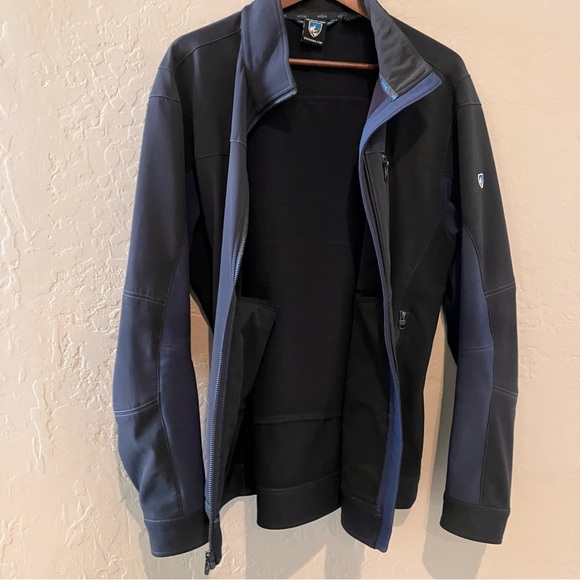 Kuhl Impakt Full Zip Water Repellent Fleece Lined Jacket Gray Navy Men's Large - Picture 9 of 16